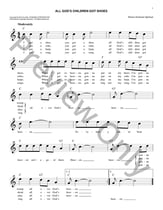 All God's Children Got Shoes piano sheet music cover